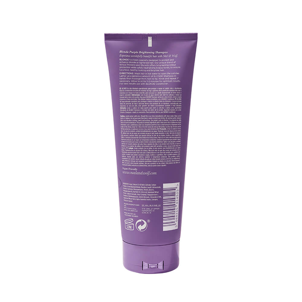 BLONDE Purple Brightening Shampoo 250ml – Neal & Wolf