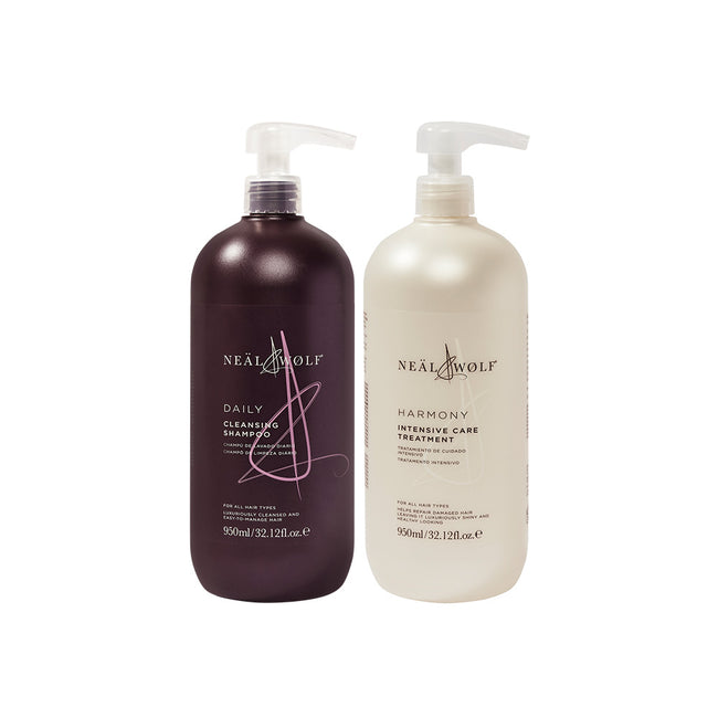 Cleanse & Treat Daily Shampoo & Harmony Treatment 950ml Duo